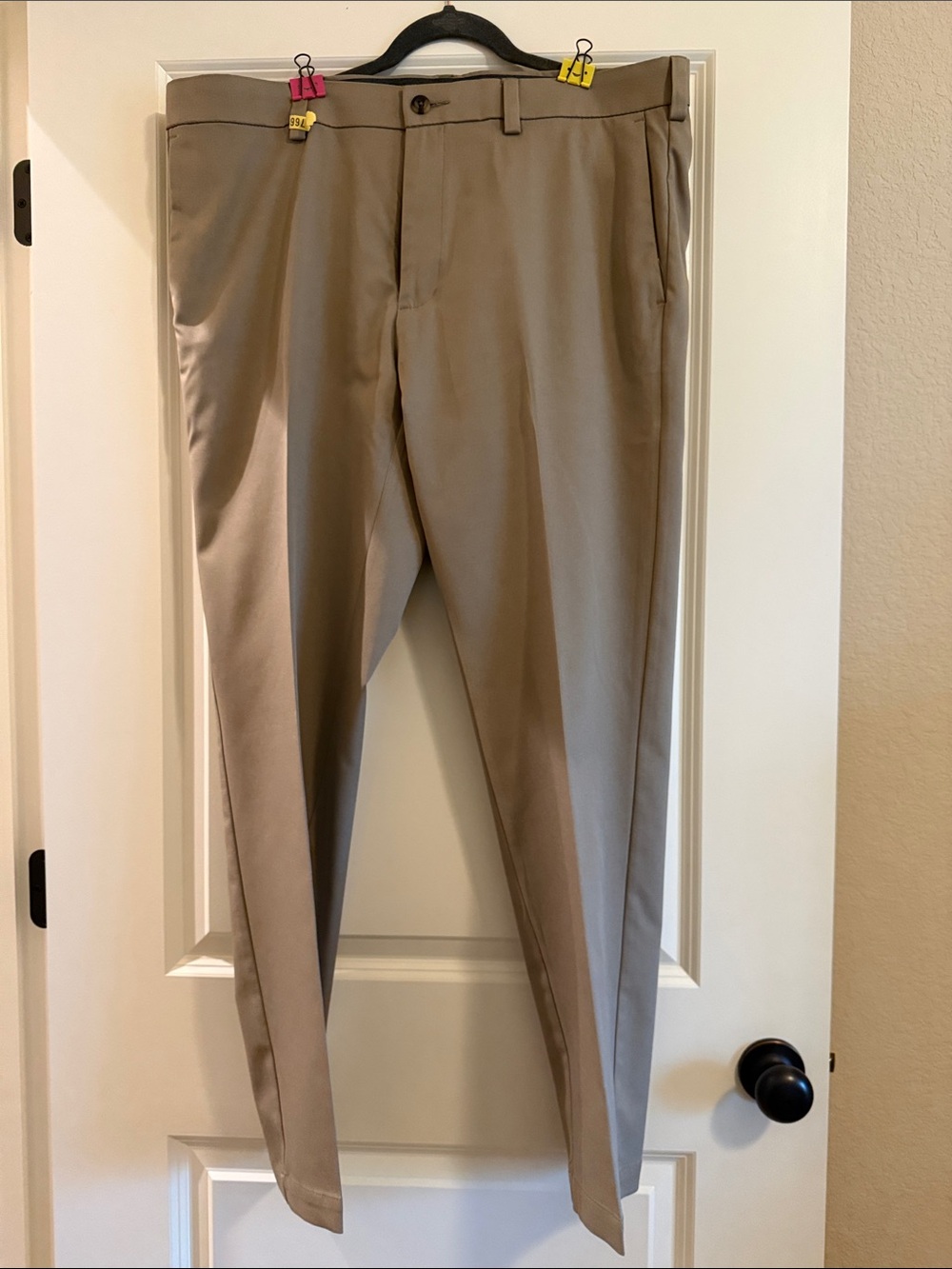 Haggar Men's Khaki Dress Pants - Flat Front- 40x32